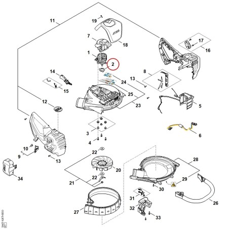 Dichtung SA076090100 ORIGINAL STIHL | NewgardenParts.com