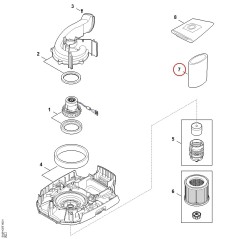 Nassfilter SA085026900 ORIGINAL STIHL | NewgardenParts.com