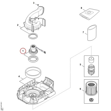 Motor eléctrico SA086000201 ORIGINAL STIHL | NewgardenParts.com