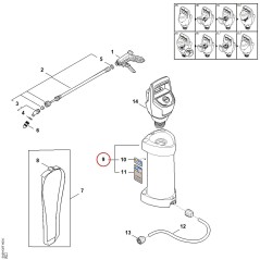 Recipiente SGA EU / RoW SA097010800 ORIGINAL STIHL | NewgardenParts.com
