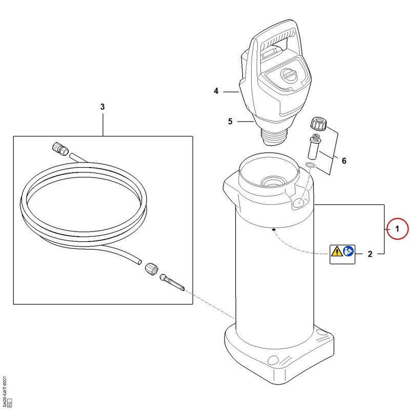 Container WSA SA097010850 ORIGINAL STIHL