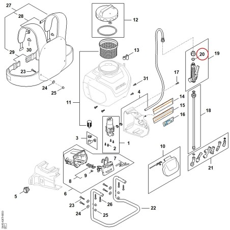 Guarnizione SA105090500 ORIGINALE STIHL | NewgardenParts.com