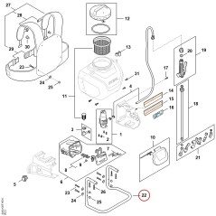Support frame SA107906800 ORIGINAL STIHL | NewgardenParts.com