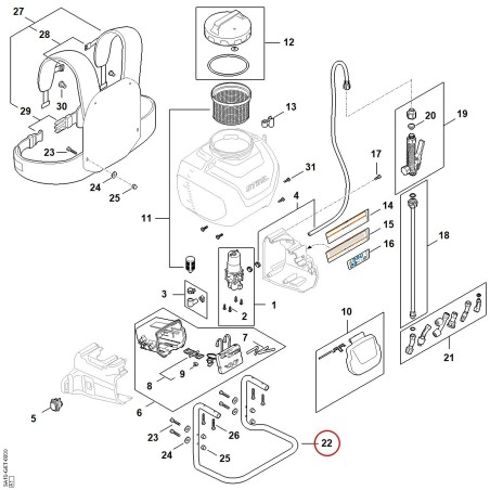 Tragrahmen SA107906800 ORIGINAL STIHL | NewgardenParts.com