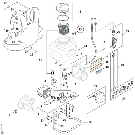 Halter SA107922500 ORIGINAL STIHL | NewgardenParts.com