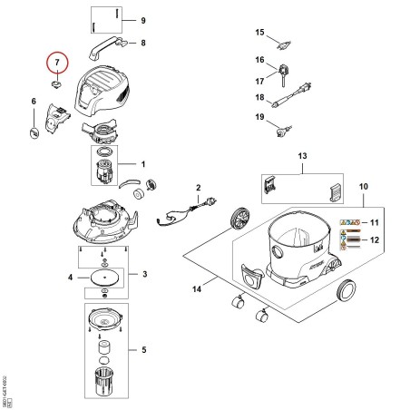 Interruttore SE014300500 ORIGINALE STIHL | NewgardenParts.com