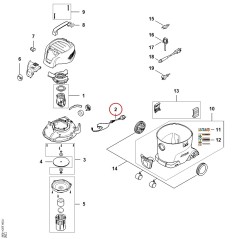 Connecting cable SE014402000 ORIGINAL STIHL | NewgardenParts.com