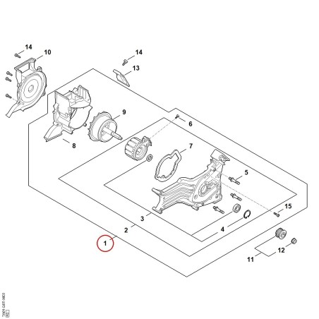 Motore elettrico con basamento TA016004900 ORIGINALE STIHL | NewgardenParts.com