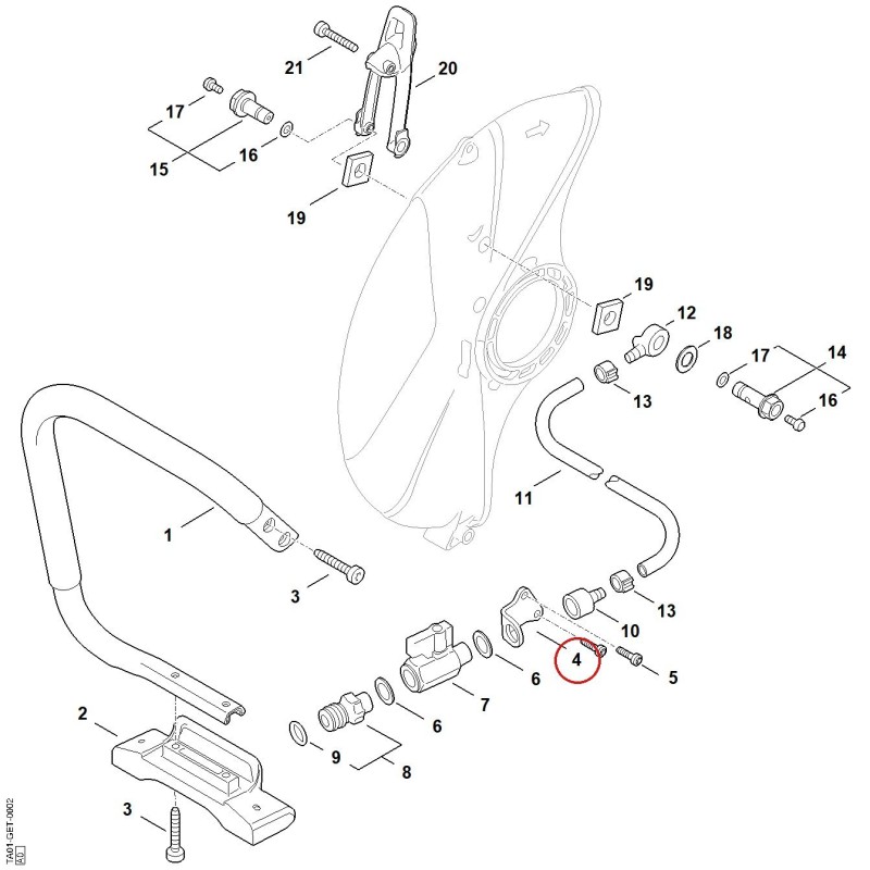 Halter TA016920500 ORIGINAL STIHL Halter TA016920500 ORIGINAL STIHL