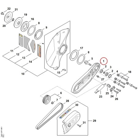 Connecting piece Ø 350mm TA017010200 ORIGINAL STIHL | NewgardenParts.com