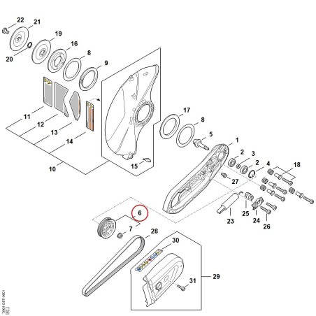 Polea TA017608500 ORIGINAL STIHL | NewgardenParts.com