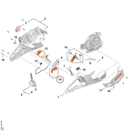 Taster TA024100100 ORIGINAL STIHL | NewgardenParts.com
