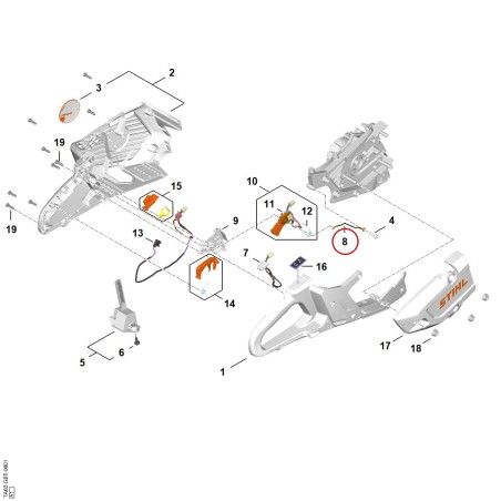 Cable TA024401900 ORIGINAL STIHL | NewgardenParts.com