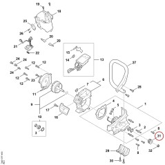 Belt pulley TA027648505 ORIGINAL STIHL | NewgardenParts.com