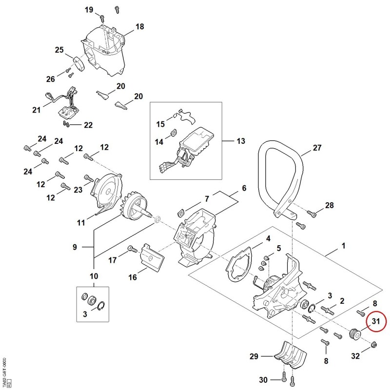 Polea TA027648505 ORIGINAL STIHL