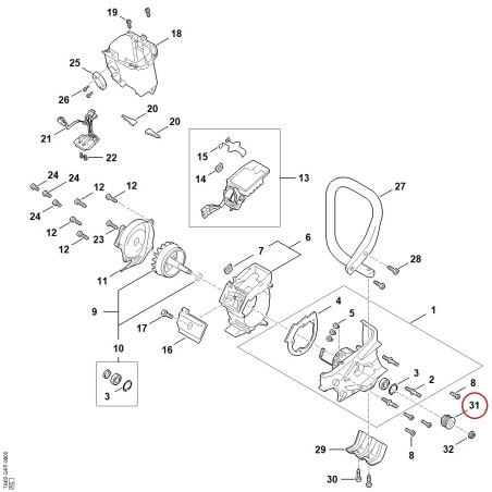 puleggia TA027648505 ORIGINALE STIHL | NewgardenParts.com