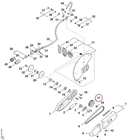 Polea TA027648510 ORIGINAL STIHL | NewgardenParts.com