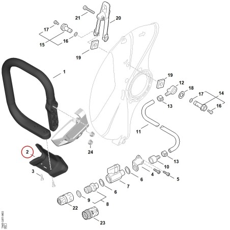 Piastra di guida TA036927600 ORIGINALE STIHL | NewgardenParts.com