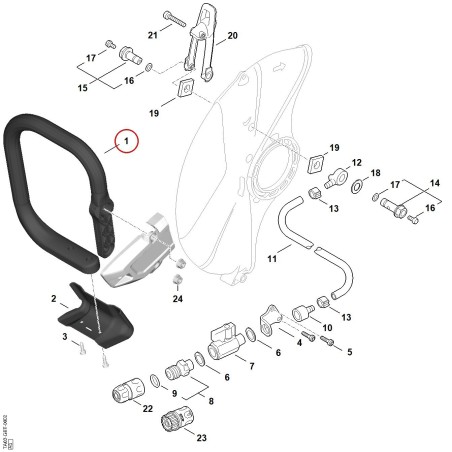 Handlebar TA037901700 ORIGINAL STIHL | NewgardenParts.com