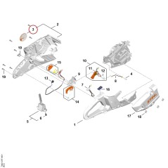 Placa de tipo TA039671500 ORIGINAL STIHL | NewgardenParts.com