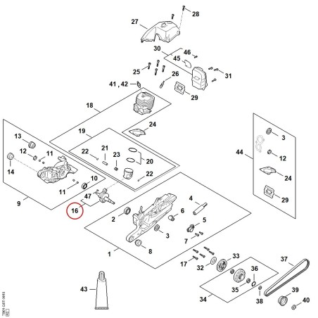Crankshaft TB010300400 ORIGINAL STIHL | NewgardenParts.com