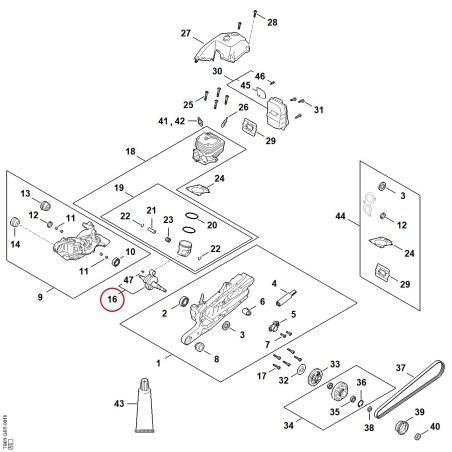 Crankshaft TB010300405 ORIGINAL STIHL | NewgardenParts.com