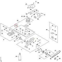 Piston Ø 54 mm TB010302001 ORIGINAL STIHL | NewgardenParts.com