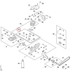 Pistone Ø 57 mm TB010302006 ORIGINALE STIHL | NewgardenParts.com