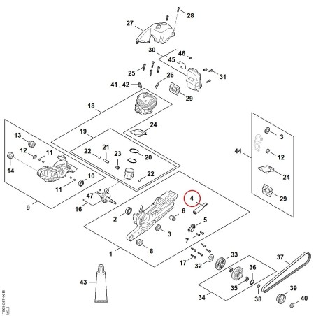 Clamp TB016600400 ORIGINAL STIHL | NewgardenParts.com