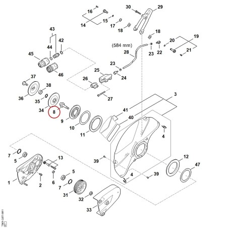 Shaft TB017040505 ORIGINAL STIHL | NewgardenParts.com