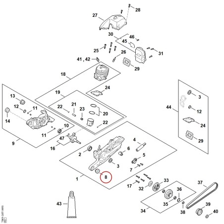 Annular buffer TB017909901 ORIGINAL STIHL | NewgardenParts.com