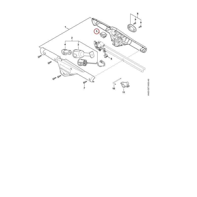 Pushbutton switch VA024308900 ORIGINAL STIHL