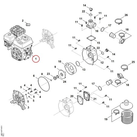 Motore EHC 605.0 (EHC605-0001) VB030111800 ORIGINALE STIHL | NewgardenParts.com