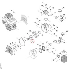 Joint (roue à aubes) VB030290505 ORIGINAL STIHL | NewgardenParts.com