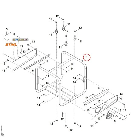 Châssis VB037003100 ORIGINAL STIHL | NewgardenParts.com