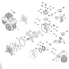 Roue à aubes VB037700400 ORIGINAL STIHL | NewgardenParts.com