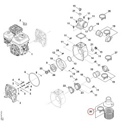 Set filtro VB040073400 ORIGINALE STIHL | NewgardenParts.com