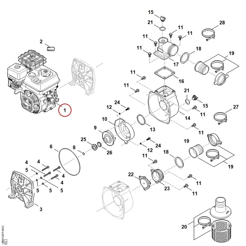 EHC 605.0 Engine (EHC605-0004) VB040111800 ORIGINAL STIHL