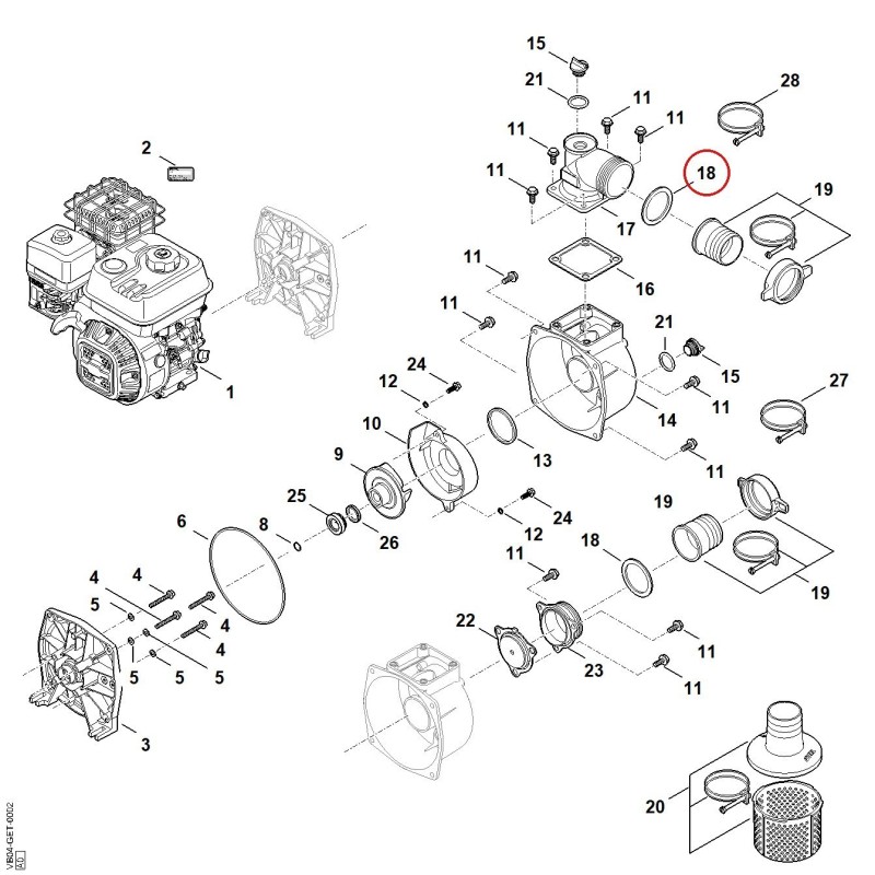 Junta VB047090400 ORIGINAL STIHL