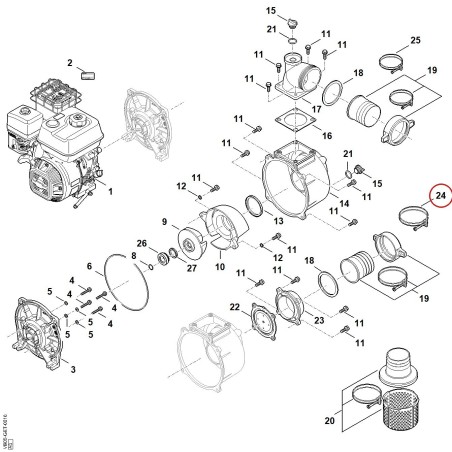 Hose clip VB057088700 ORIGINAL STIHL | NewgardenParts.com