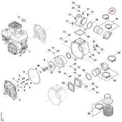 Hose clip VB057088705 ORIGINAL STIHL | NewgardenParts.com