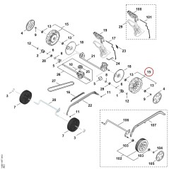 Rueda WA217000405 ORIGINAL STIHL | NewgardenParts.com