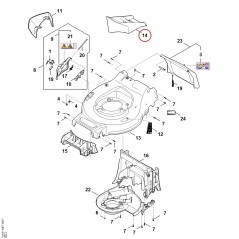 Insert (Pièce pour mulching) WA217011600 ORIGINAL STIHL | NewgardenParts.com