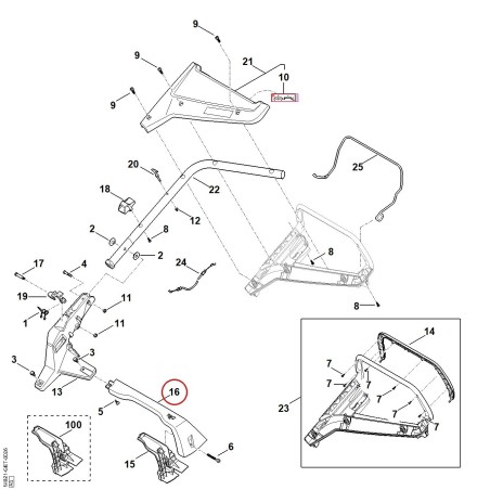 Poignée WA217640100 ORIGINAL STIHL | NewgardenParts.com