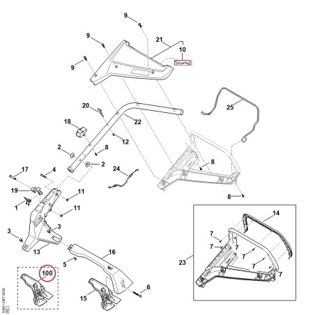 Pieza de agarre WA217640105 ORIGINAL STIHL | NewgardenParts.com