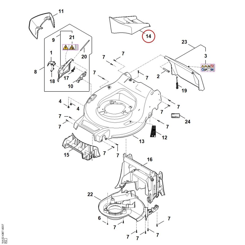 Postizo WA227011600 ORIGINAL STIHL