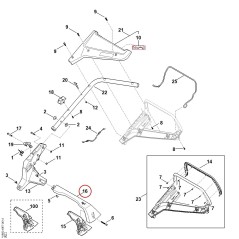 Pieza de agarre WA227640100 ORIGINAL STIHL | NewgardenParts.com