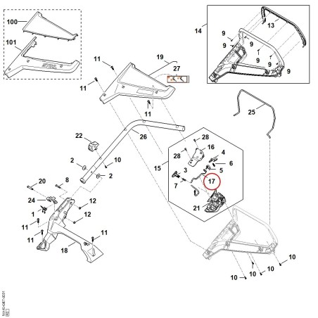 Mazo de cable WA404403000 ORIGINAL STIHL | NewgardenParts.com