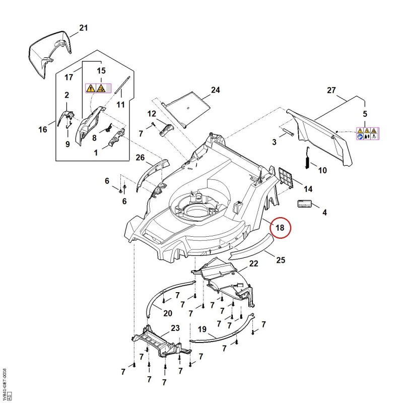 Housing WA407008501 ORIGINAL STIHL Housing WA407008501 ORIGINAL STIHL