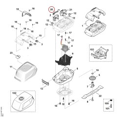 Mazo de cable WA414403000 ORIGINAL STIHL | NewgardenParts.com